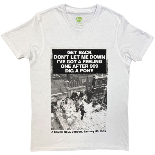 The Beatles T-Shirt: Rooftop Songs