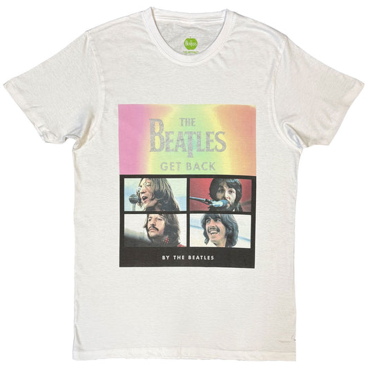 The Beatles T-Shirt: Album Faces Gradient Silver Printing