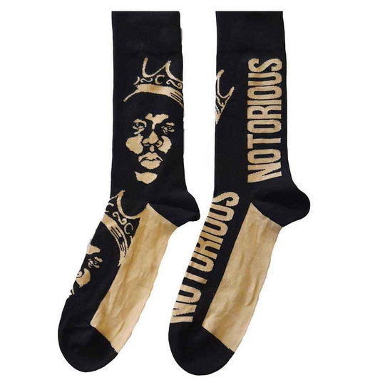 Biggie Smalls Socks: Gold Crown