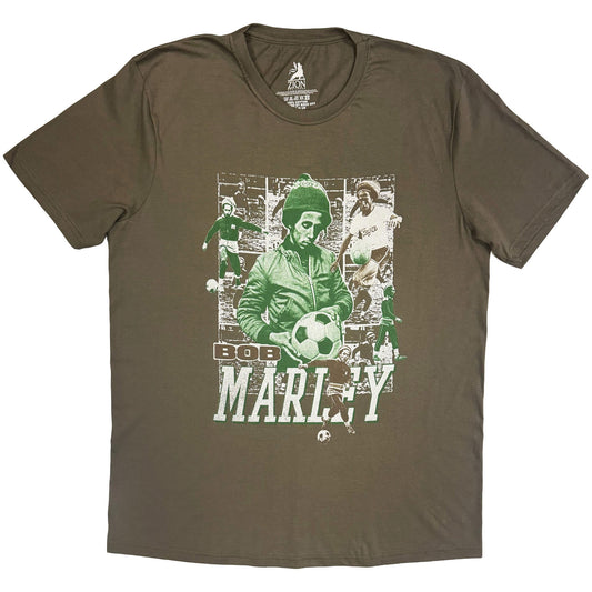 Bob Marley T-Shirt: Football Collage