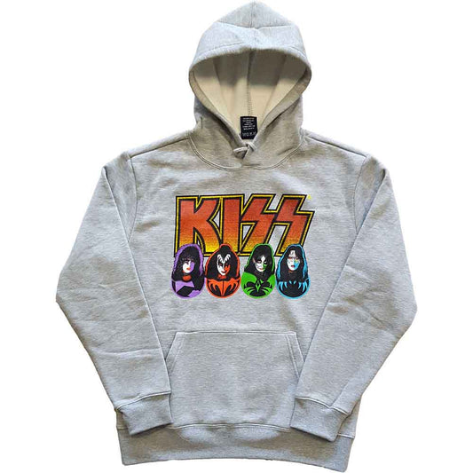KISS Pullover Hoodie: Logo Faces & Icons
