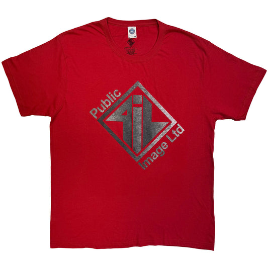 PIL (Public Image Ltd) T-Shirt: Brushed Steel Logo & Text