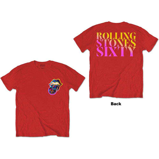 The Rolling Stones T-Shirt: Sixty Gradient Text