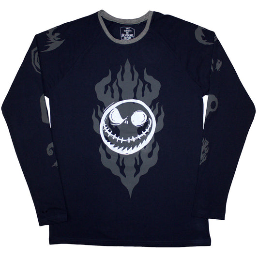 The Nightmare Before Christmas Long Sleeve T-Shirt: Flaming Jack