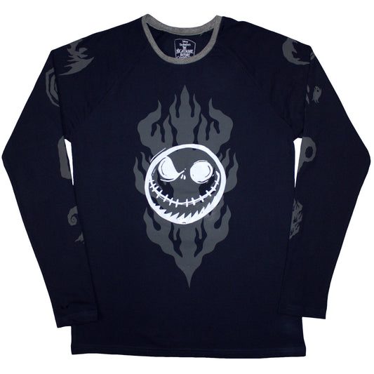 The Nightmare Before Christmas Long Sleeve T-Shirt: Flaming Jack
