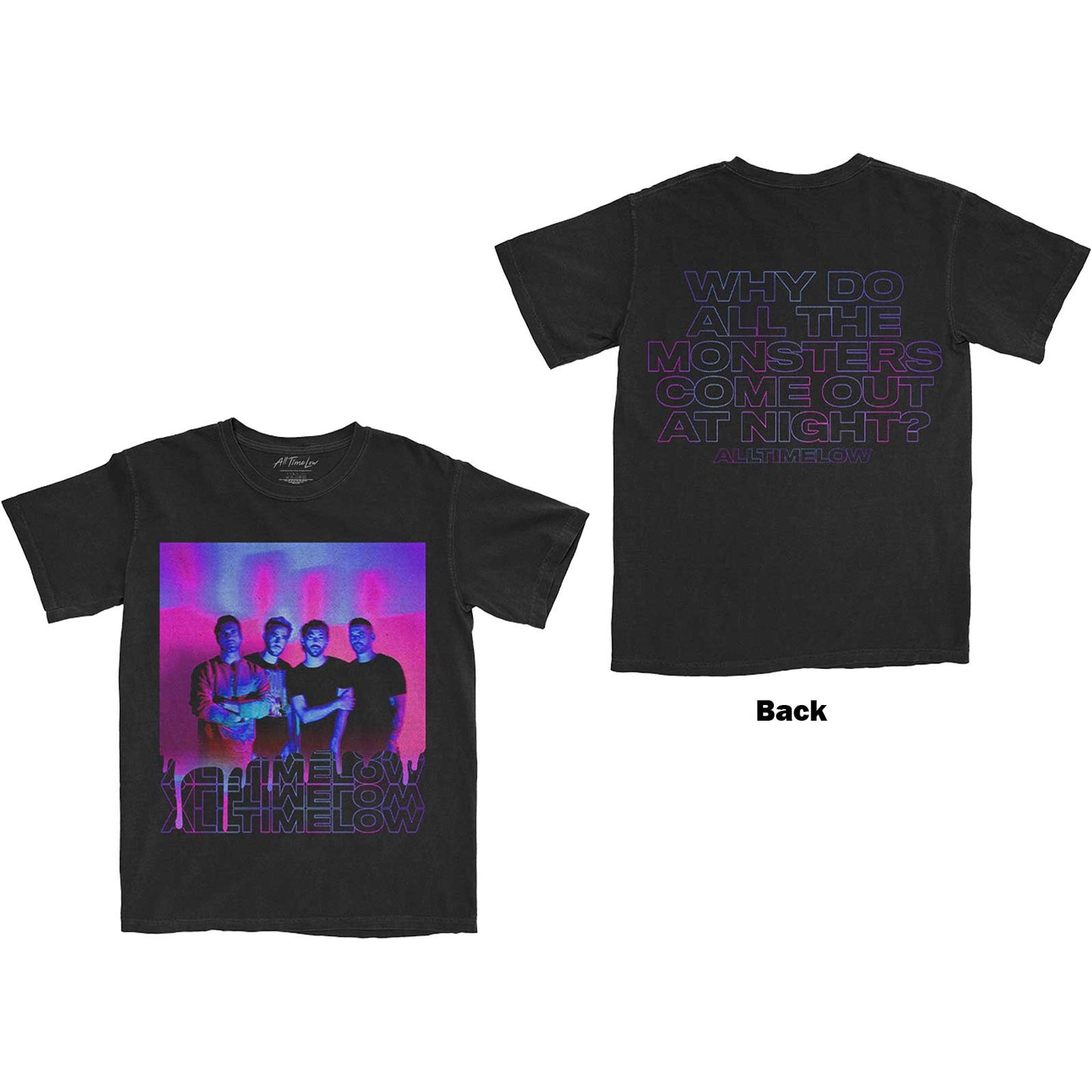 All Time Low T-Shirt: Blurry Monster
