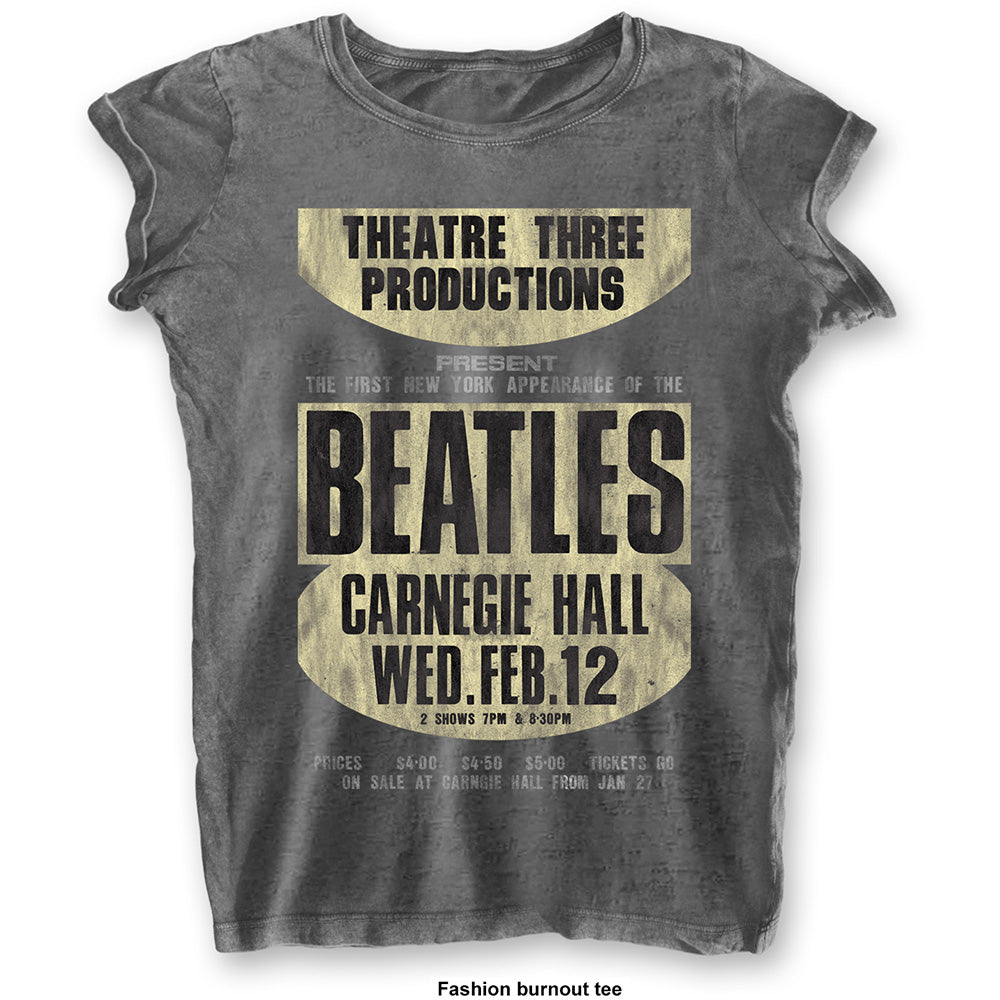 The Beatles Ladies T-Shirt: Carnegie Hall