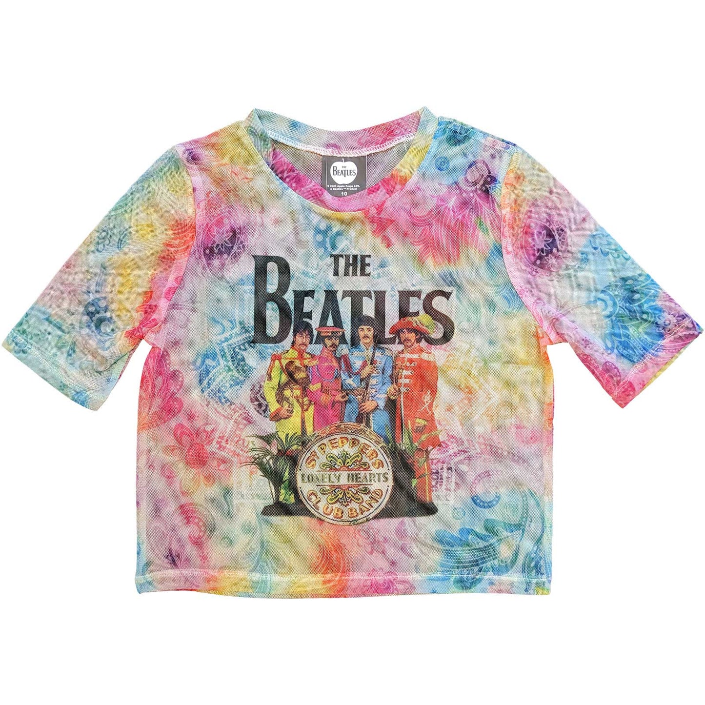 The Beatles Ladies Crop Top: Sgt Pepper