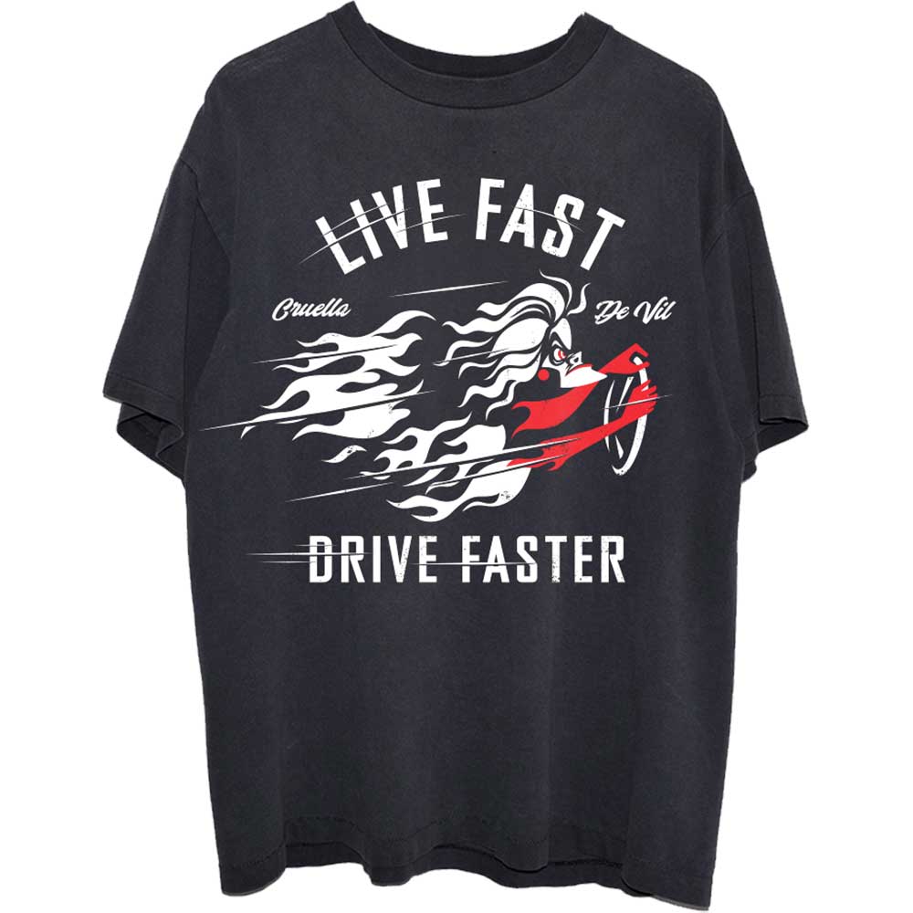 Disney T-Shirt: 101 Dalmations Cruella Live Faster