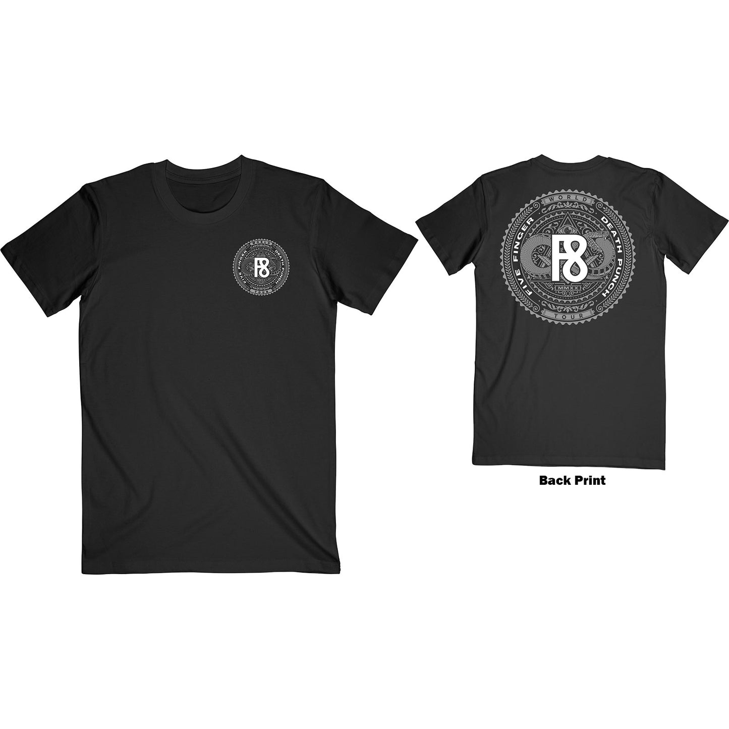 Five Finger Death Punch T-Shirt: F8 World Tour 2020