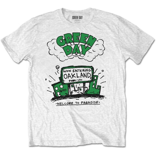 Green Day T-Shirt: Welcome to Paradise