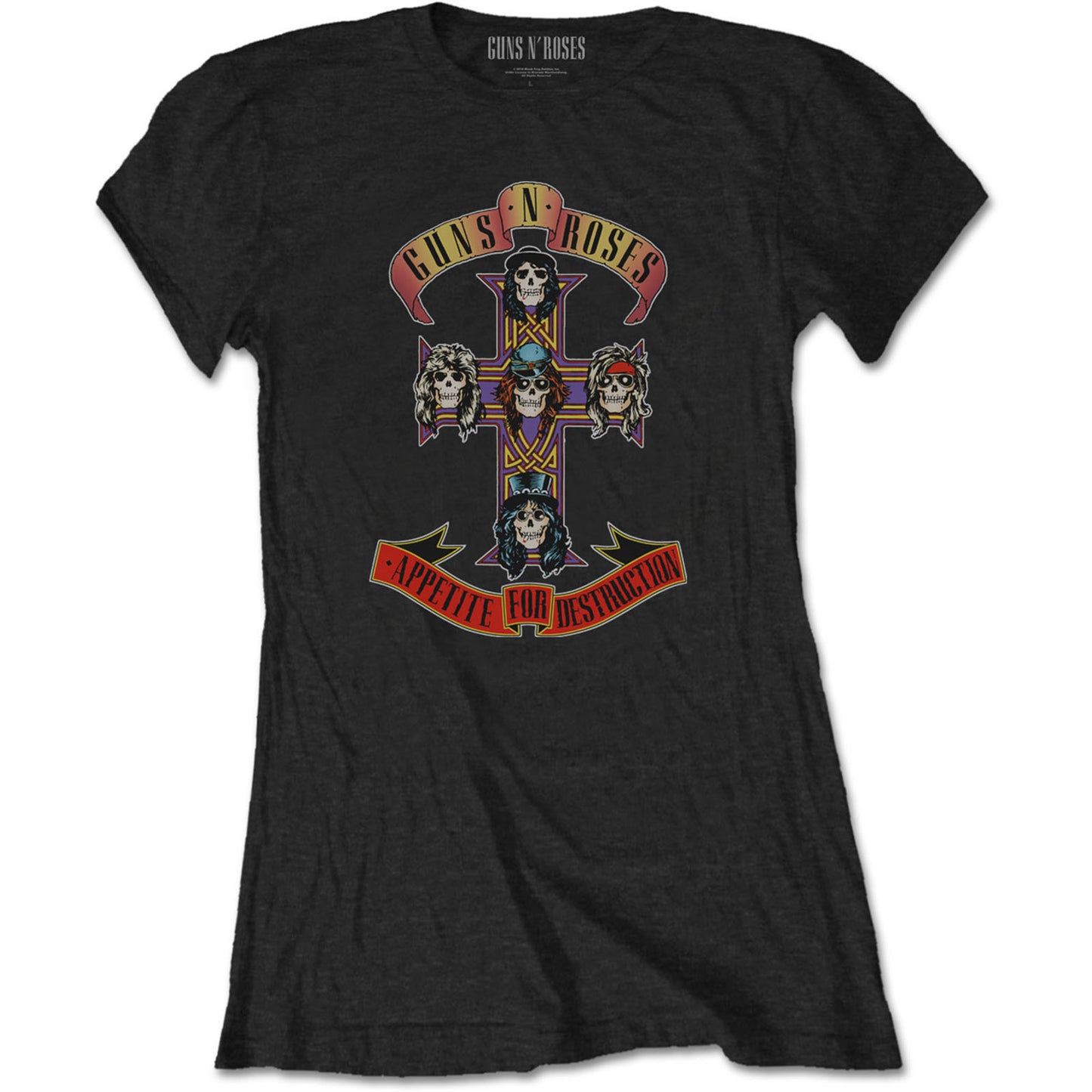 Guns N' Roses Ladies T-Shirt: Appetite for Destruction