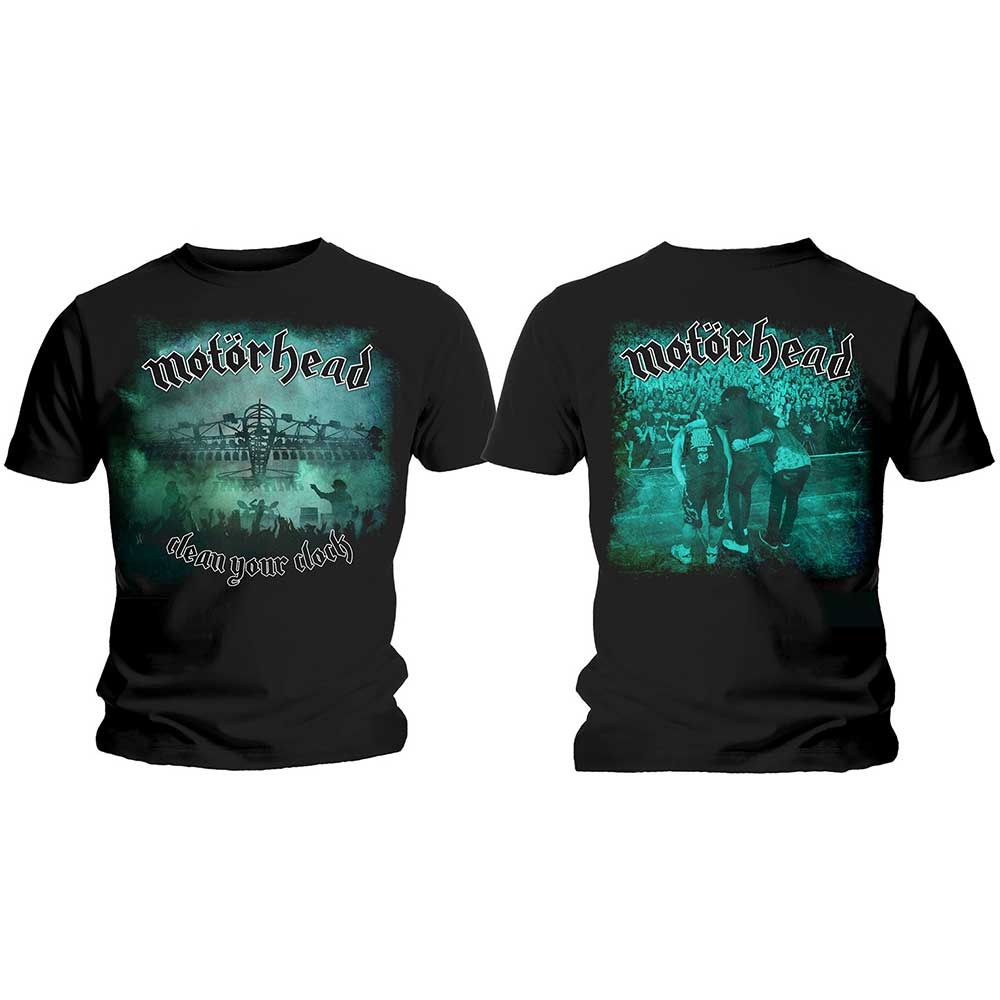 Motorhead T-Shirt: Clean Your Clock Green