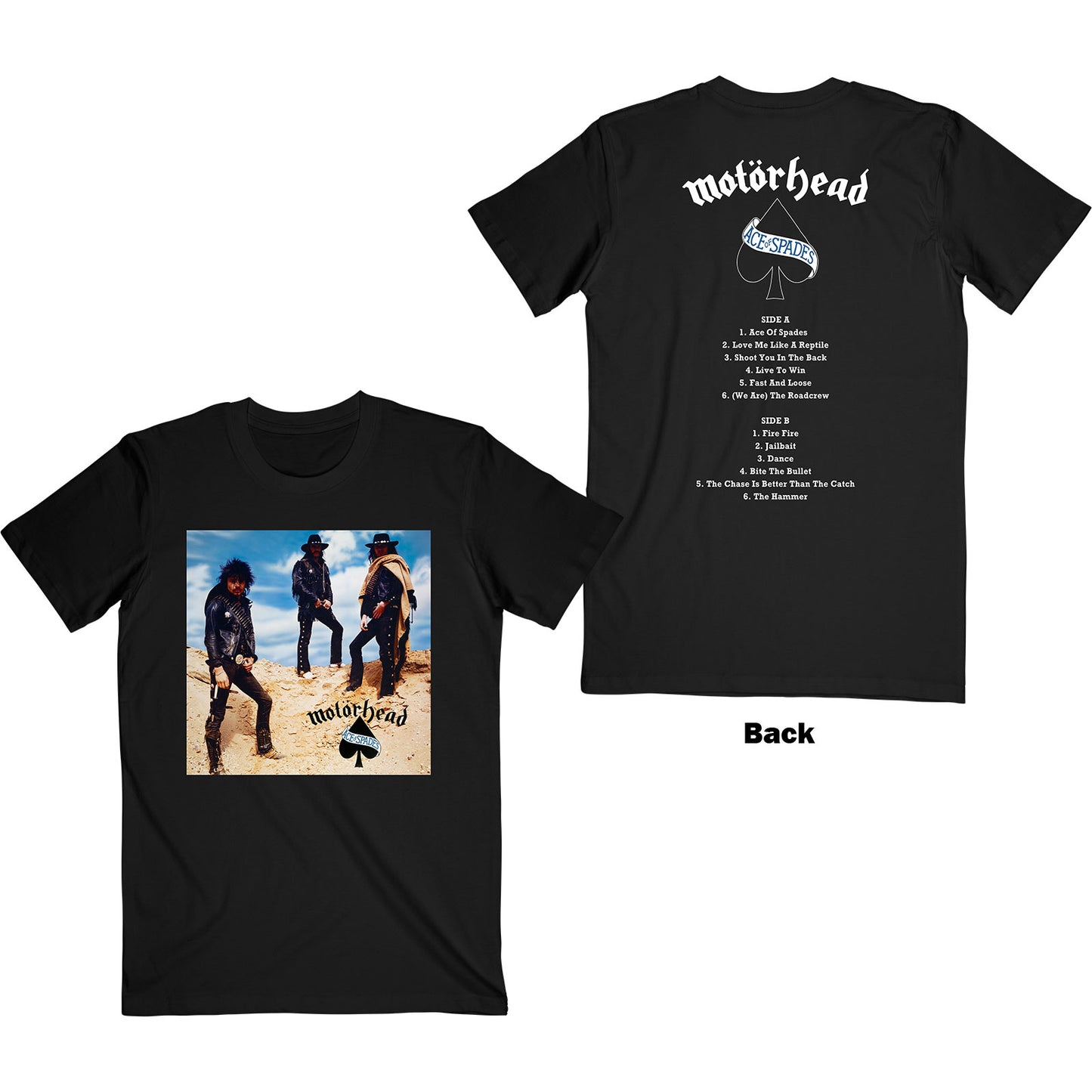 Motorhead T-Shirt: Ace of Spades Track list