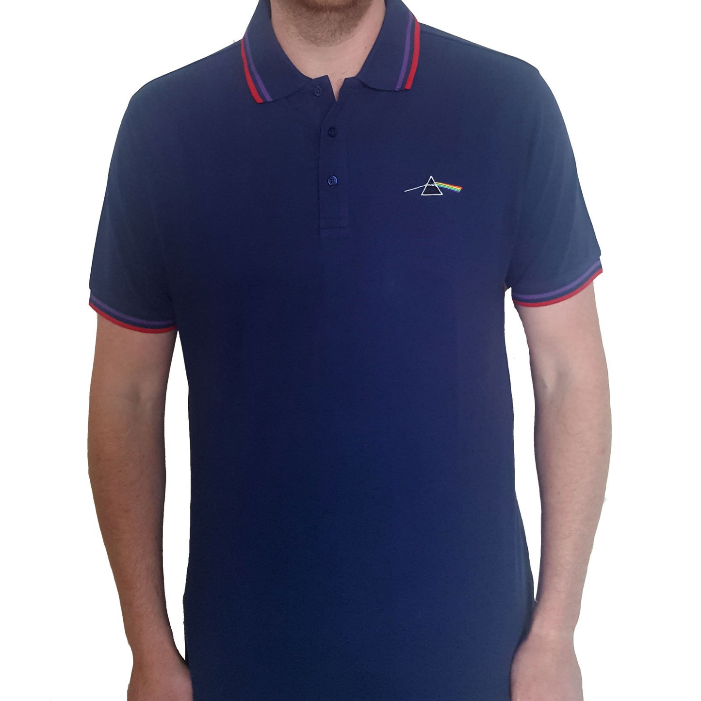 Pink Floyd Polo Shirt: Dark Side of the Moon Prism