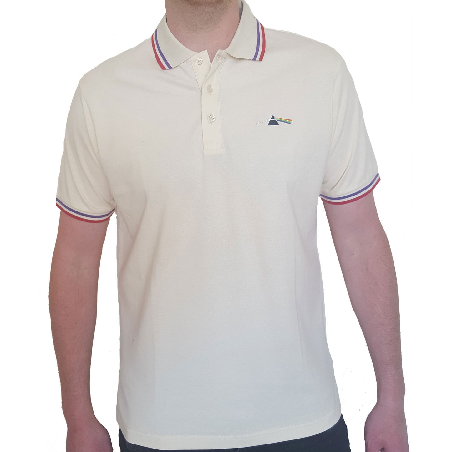 Pink Floyd Polo Shirt: Dark Side of the Moon Prism