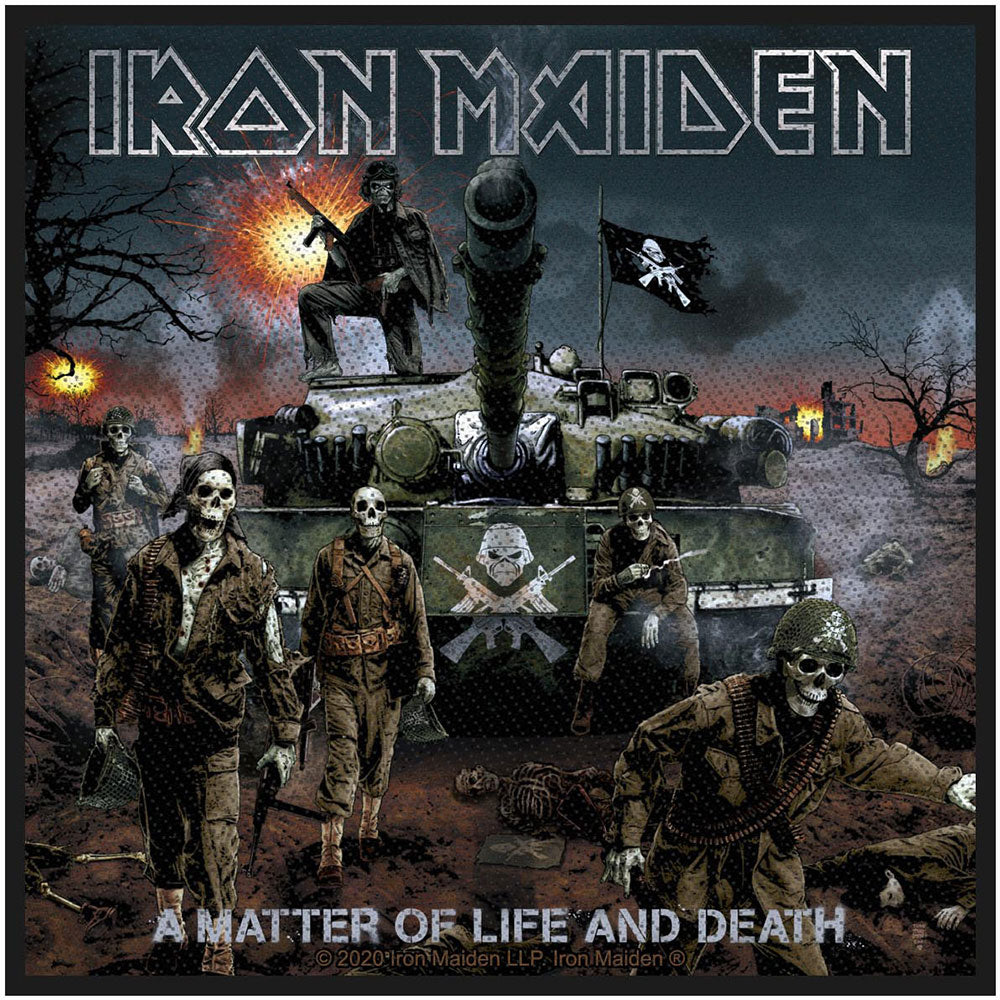 Iron Maiden Standard Woven Patch: Matter Of Life And Death 2020