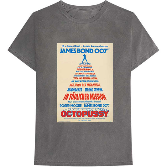 James Bond 007 T-Shirt: Octopussy German Poster