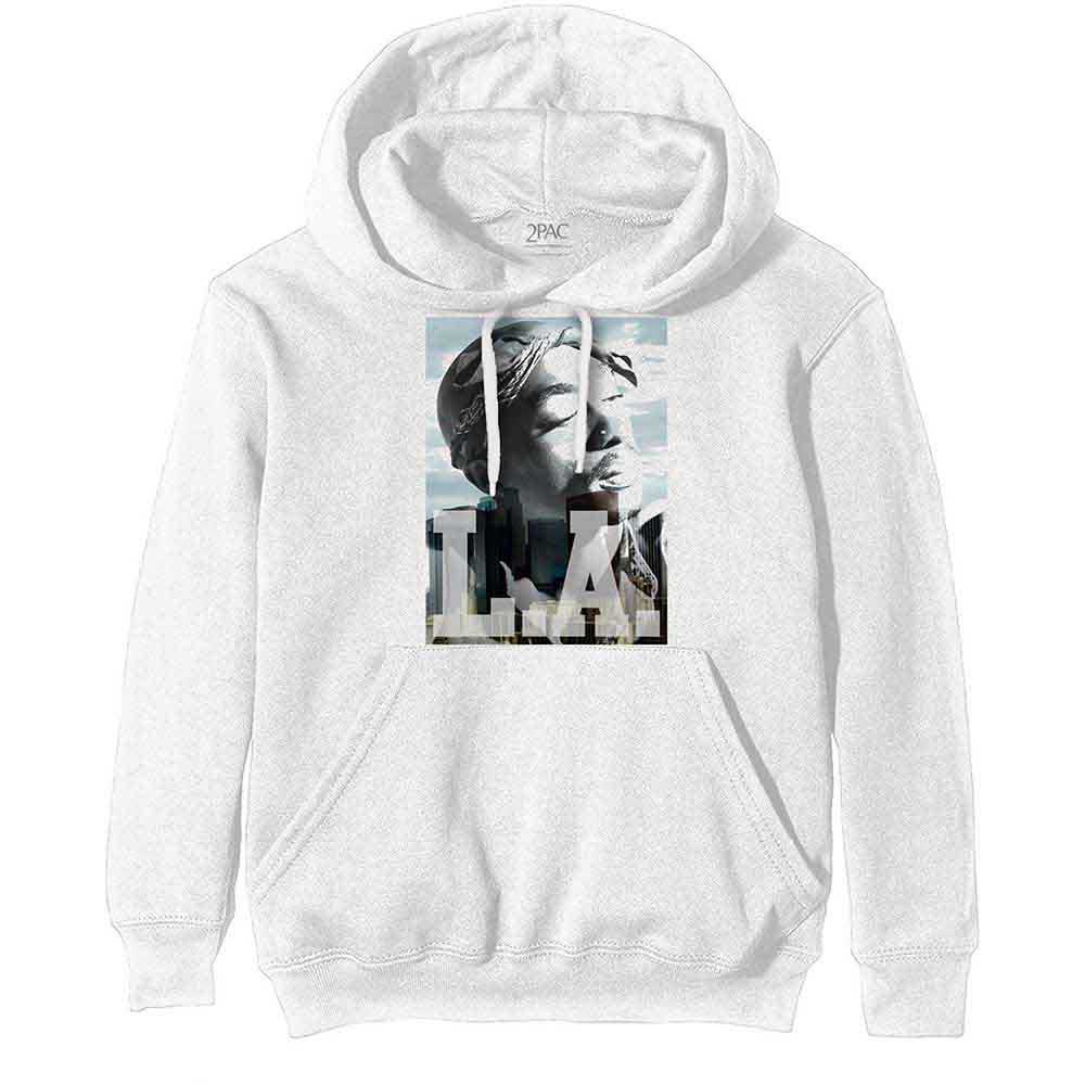 Tupac Pullover Hoodie: LA Skyline