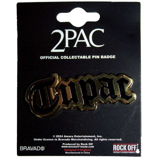 Tupac Badge: Logo Gold