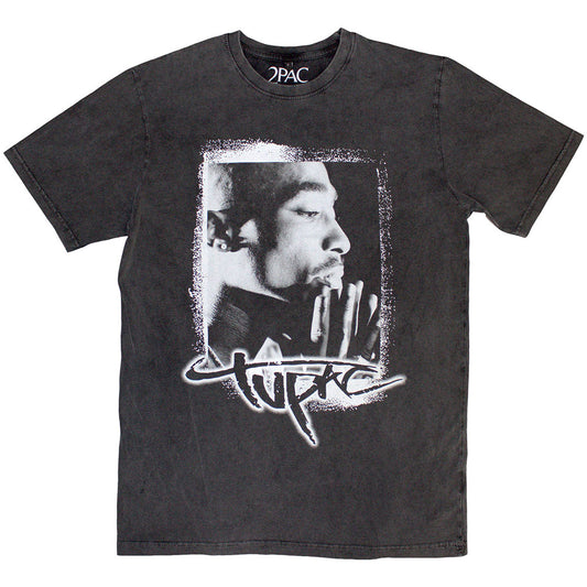 Tupac Stone Wash T-Shirt: Spray Photo