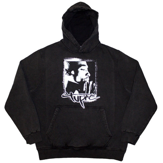 Tupac Stone Wash Pullover Hoodie: Spray Photo