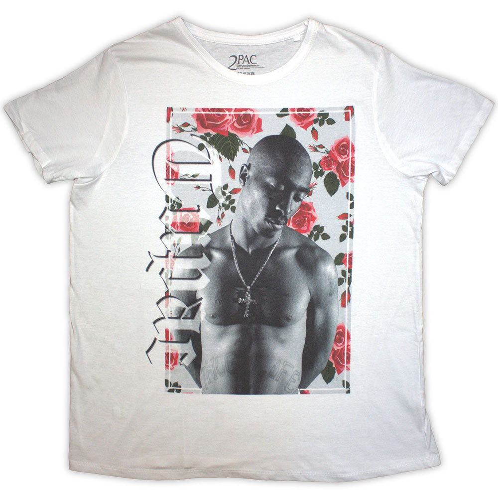 Tupac Ladies T-Shirt: Floral