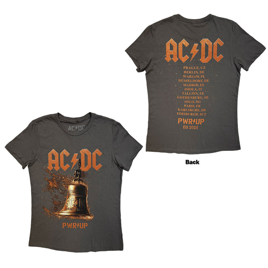 AC/DC Ladies T-Shirt: Bell Lightning EU Tour '25