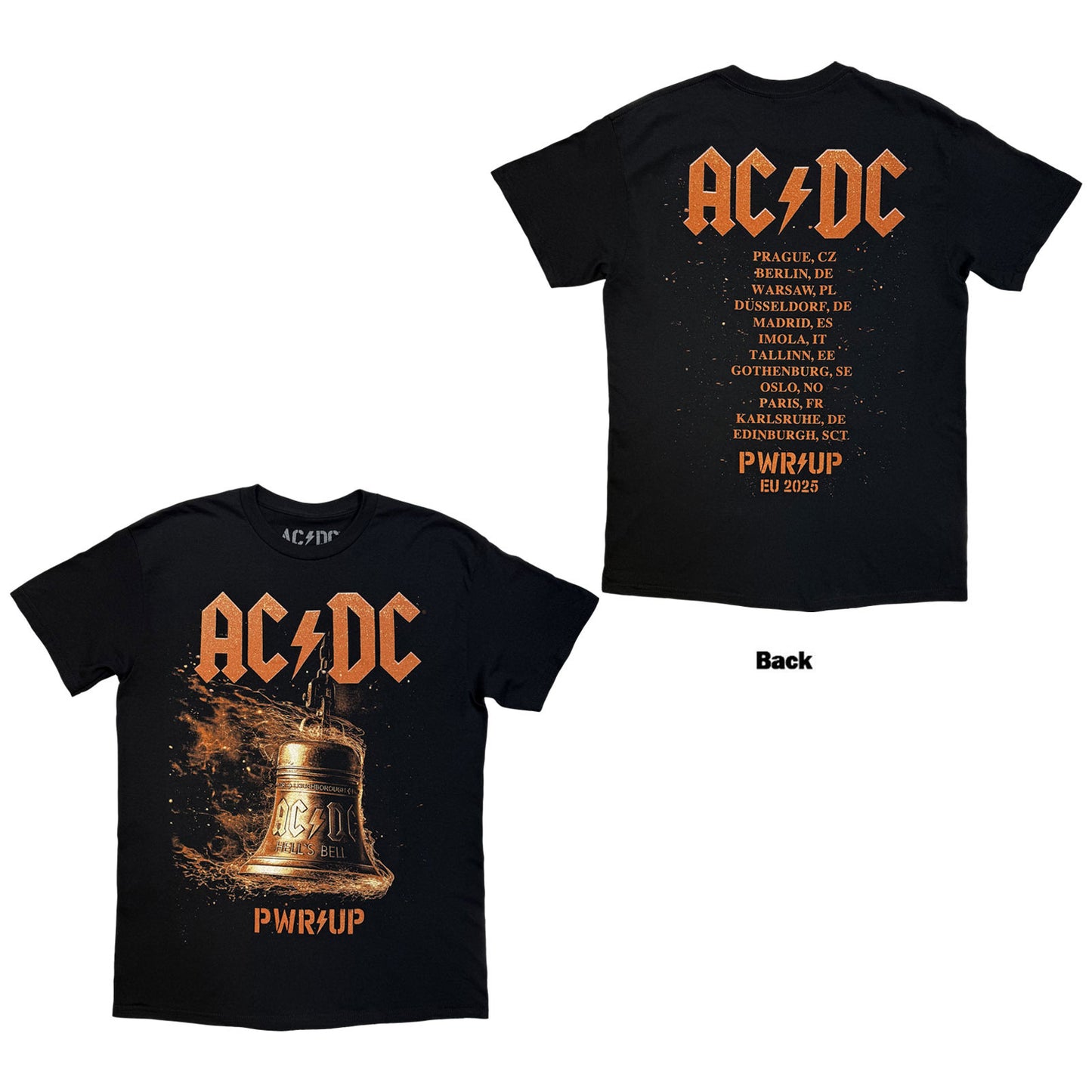 AC/DC T-Shirt: Bell Lightning EU Tour '25