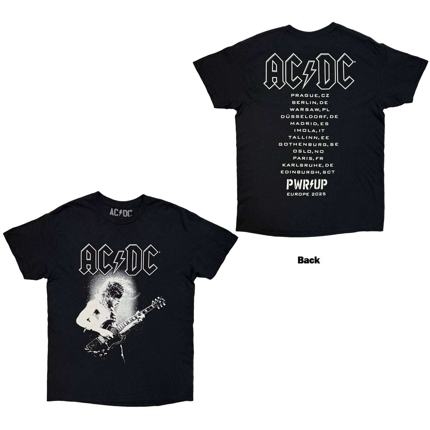 AC/DC T-Shirt: Angus Putland EU Tour '25