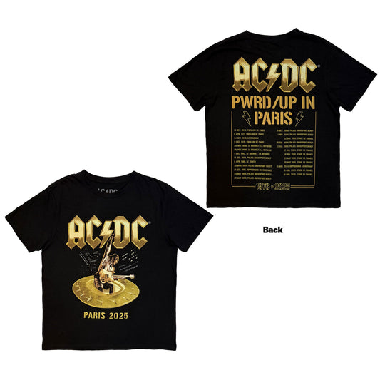 AC/DC T-Shirt: PWR'D-UP In Paris EU Tour '25