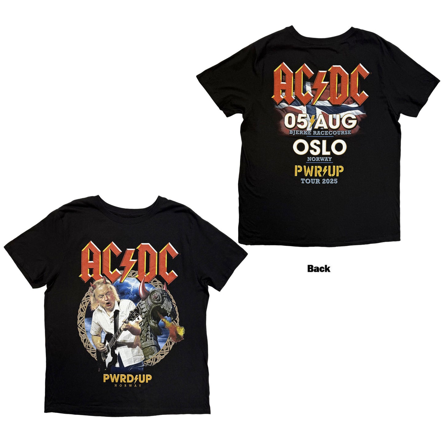 AC/DC T-Shirt: PWR'D-UP Norway EU Tour '25