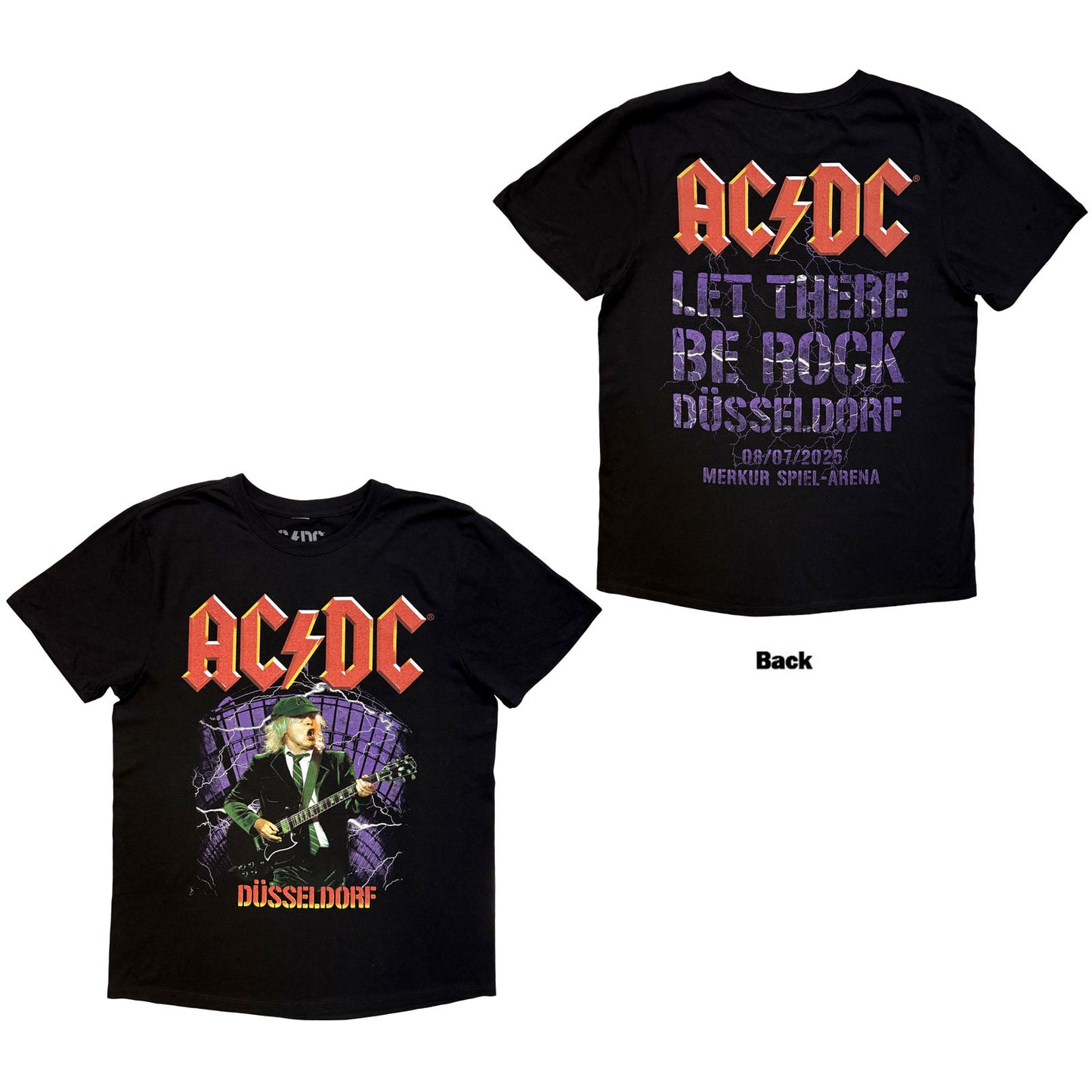AC/DC T-Shirt: Let There Be Rock Dusseldorf EU Tour '25
