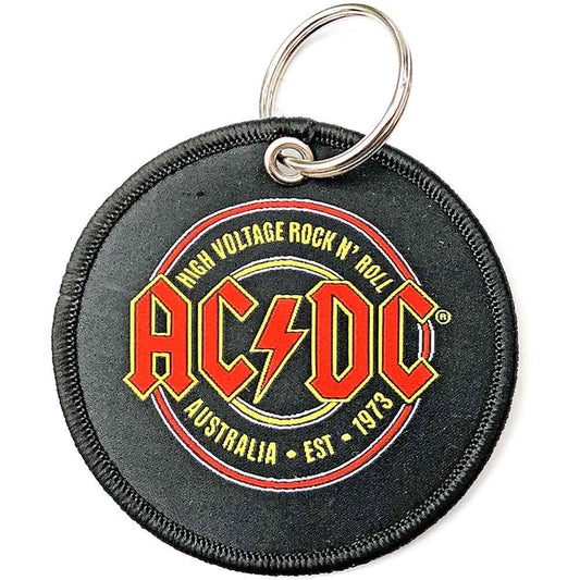 AC/DC Patch Keychain: Est. 1973