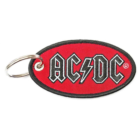 AC/DC Patch Keychain: Oval Logo