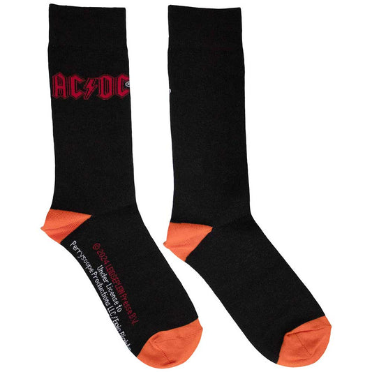 AC/DC Socks: Red Logo