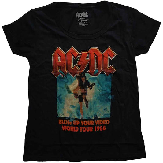 AC/DC Ladies T-Shirt: Blow Up Your Video