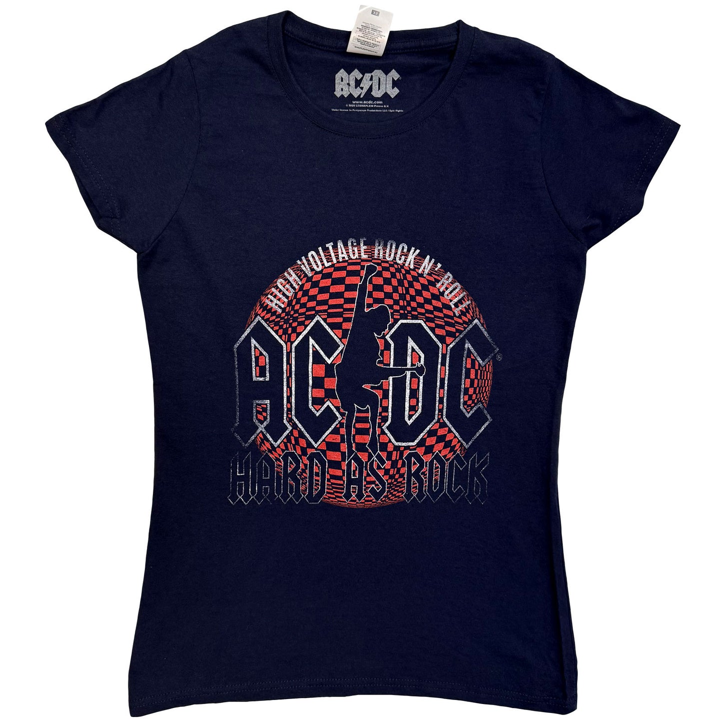 AC/DC Ladies T-Shirt: Hard As Rock