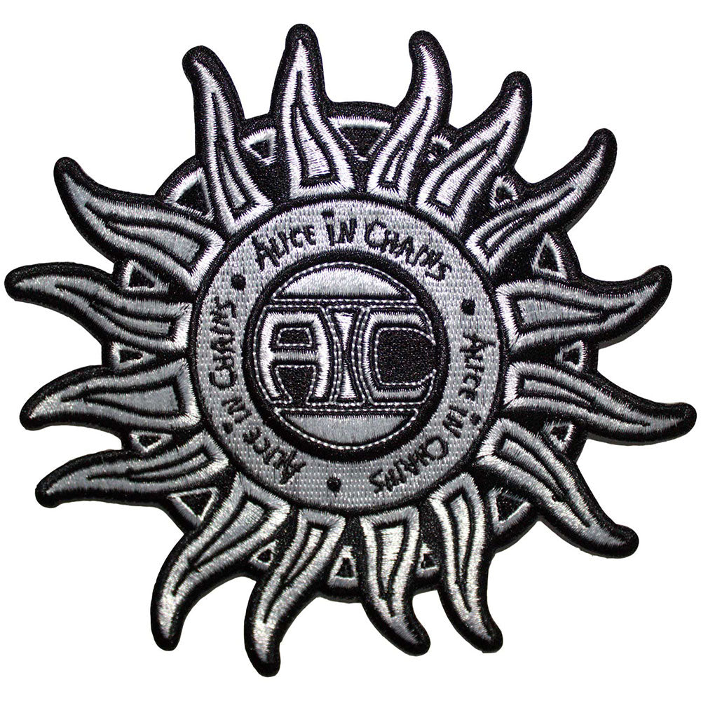 Alice In Chains Patch: Sun Logo B&W