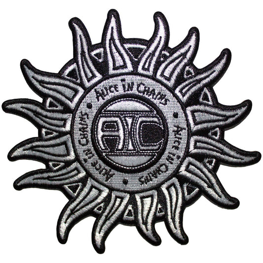Alice In Chains Patch: Sun Logo B&W