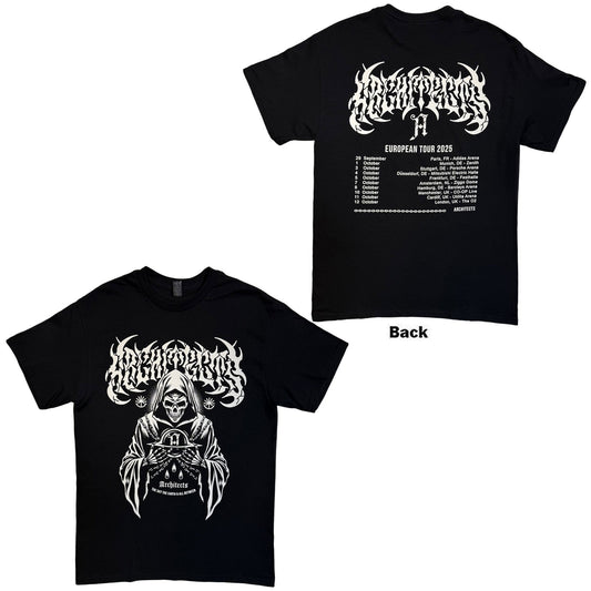 Architects T-Shirt: TSTE & AB Skeleton EU Tour 25