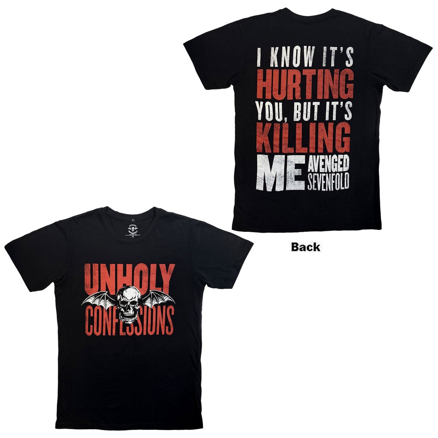 Avenged Sevenfold Premium Carbon T-Shirt: Unholy Confessions