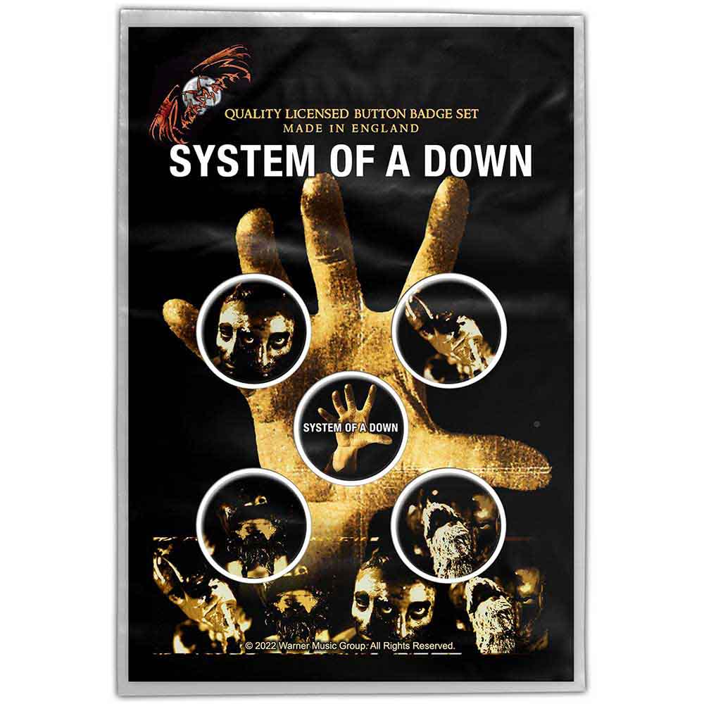 System Of A Down Badge: Hand