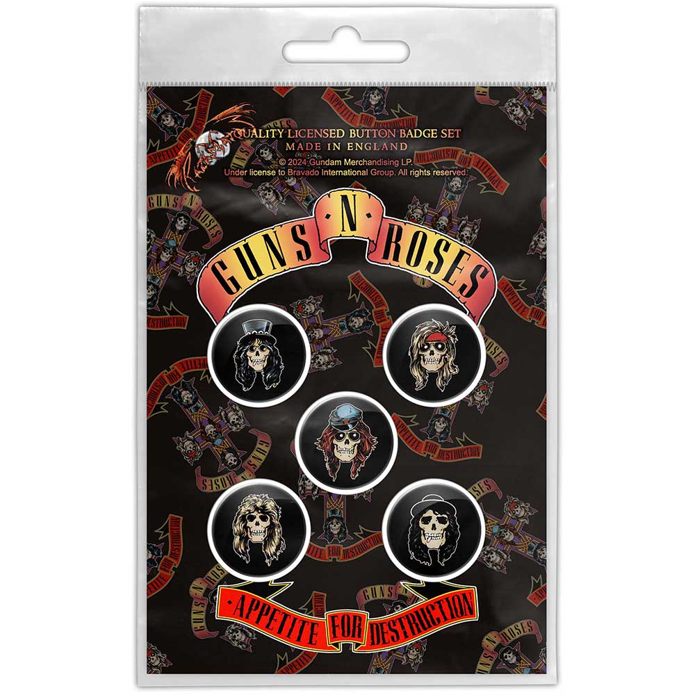 Guns N' Roses Badge: Appetite For Destruction
