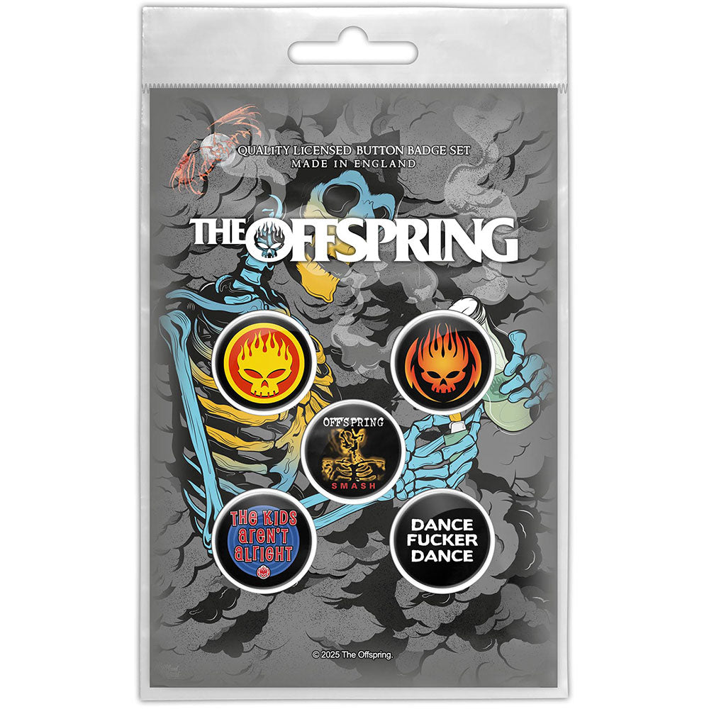 The Offspring Badge: Skeleton Molotov
