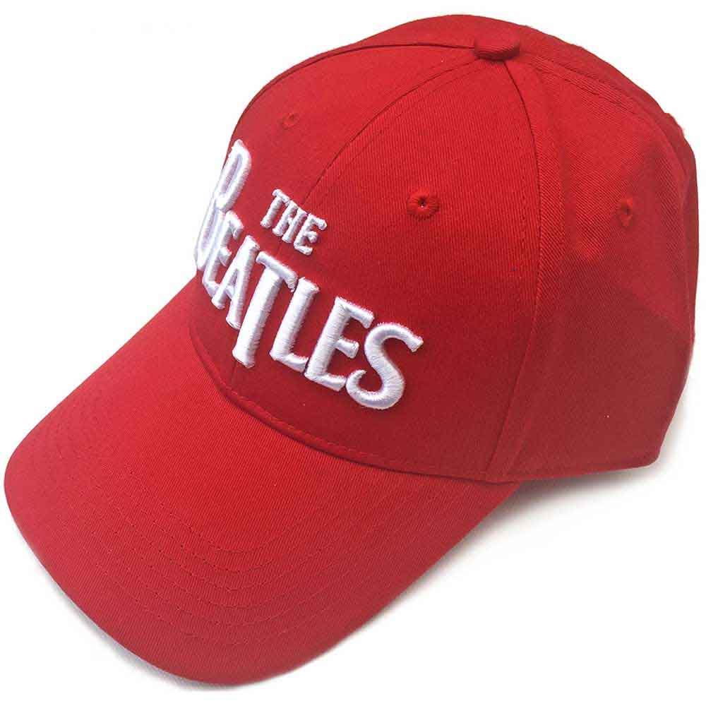 The Beatles Baseball Cap: White Drop T Logo