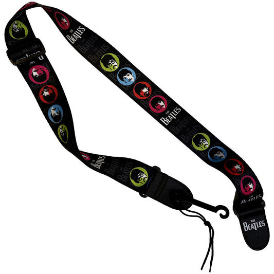 The Beatles Guitar Strap (Poly): Sgt Pepper Faces