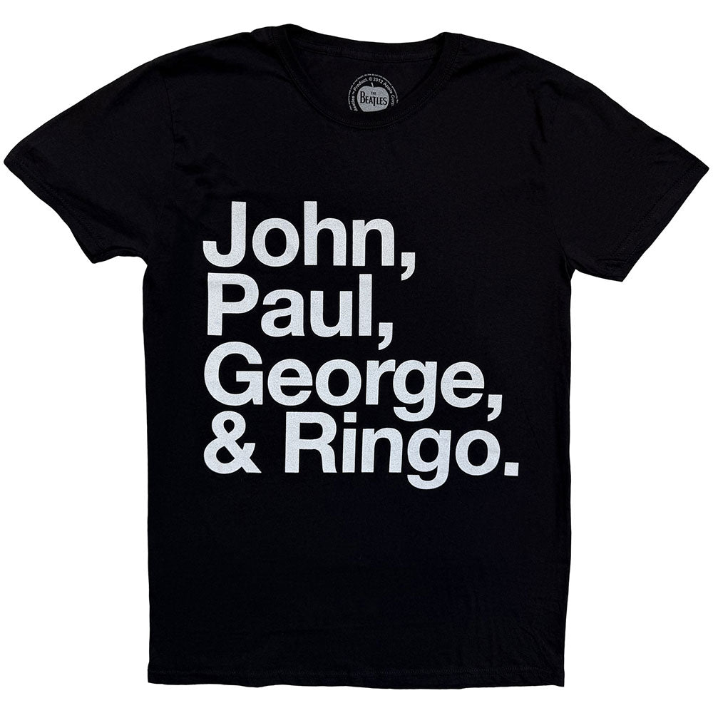 The Beatles T-Shirt: John  Paul  George & Ringo