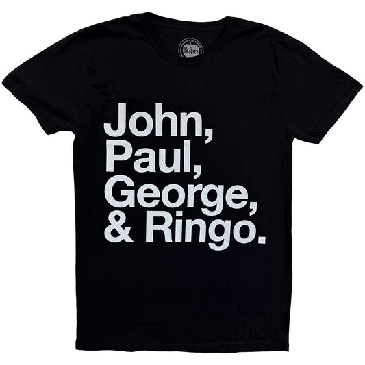 The Beatles T-Shirt: John  Paul  George & Ringo