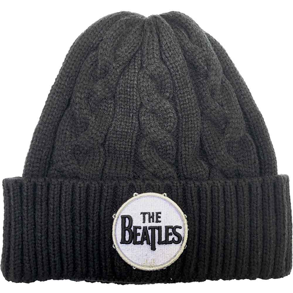 The Beatles Beanie Hat: Drum Logo